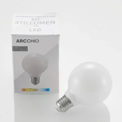 LED-pære E27 4 W G80 2.700 K dæmpes opal 2 stk