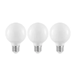 LED-pære E27 4 W G80 2.700 K dæmpes opal 3 stk