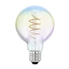 LED-pære E27 4 W G80 2000K filament iriseret dim