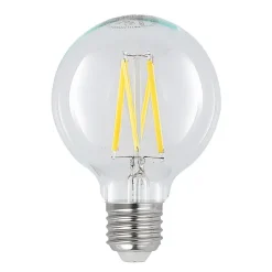 LED-pære E27 8W G80 2.700K glødetråd dæmpbar klar