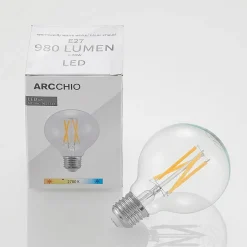 LED-pære E27 8W G80 2.700K glødetråd dæmpbar klar