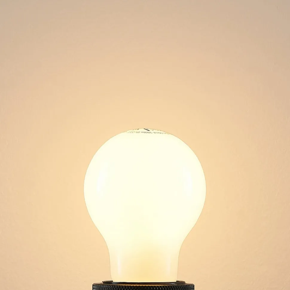 LED-pære E27 8W 2.700 K dæmpes opal 3 stk