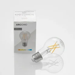 LED-pære E27 4W 2.700 K filament dæmpes klar 2 stk