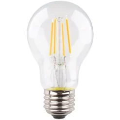 LED-pære E27 4 W 2.700 K filament, 3 stk, 470 lm