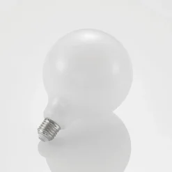 LED-pære E27 8W 2.700K G125 Globe, dæmpbar, opal