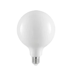 LED-pære E27 6W 2.700K G125 Globe, dæmpbar, opal