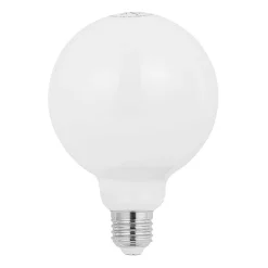 LED-pære E27 8W 2.700K G95 Globe, dæmpbar, opal