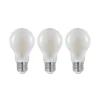 LED-pære E27 4W 2.700 K, kan dæmpes, opal 3 stk