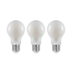 LED-pære E27 4W 2.700 K, kan dæmpes, opal 3 stk