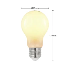 LED-pære E27 4W 2.700 K, kan dæmpes, opal 3 stk