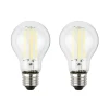 LED-pære E27 4W klar 3000K 840 lm energiklasse 2er