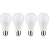LED-pære E27 12W 2.700K opal i pakke med 4. stk.