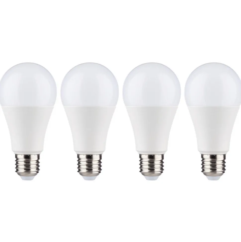 LED-pære E27 12W 2.700K opal i pakke med 4. stk.