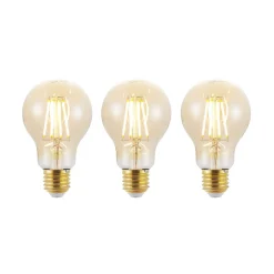 LED-pære E27 6,5 W 825 rav 3-trins-dæmper, 3 stk