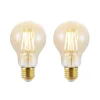 LED-pære E27 6,5 W 825 rav 3-trins-dæmper, 2 stk