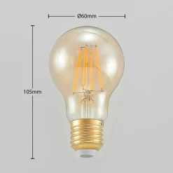 LED-pære E27 6,5 W 825 rav 3-trins-dæmper, 2 stk