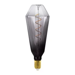 LED-pære E27 4W T100 1.800K Filament røgfarvet dæmpbar