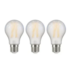 LED-pære Filament mat E27 A60 3,8W 2700K 806 lm 3er