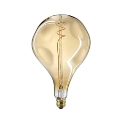 LED-pære Giant Drop E27 5W Filament 918 dim guld