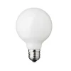 LED-pære Globe, E27, Ø 8 cm, mat, 5 W, 2.200 K