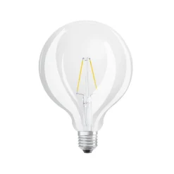 LED-pære Globe G125 E27, 2,5 W klar glødetråd 2.700 K