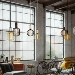 LED-pære Globe, guld, E27, 3,5 W, 1.800 K, dæmpbar