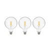 LED-pære med klar glødetråd E27 G125 3,8W 2700K 806lm 3er
