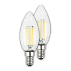 LED-pære stearinlys E14 4W klar 3000K 840 lm energiklasse 2er