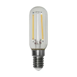 LED-pære T25, E14, klar, glødetråd, 1,8 W, 2.700 K