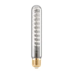 LED-rørpære E27 4W T30 1.700K Filament røgfarvet