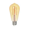 LED-Rustika, glødetråd, E27, guldfarvet, 7W, 2000K, 650 lumen