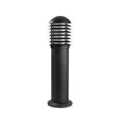 LEDS-C4 Balizas Gitter-sokkellampe, antracit, aluminium E27