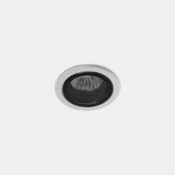 LEDS-C4 Eko indbygningsspot til udendørs brug, hvid, Ø 7,5 cm, aluminium