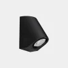 LEDS-C4 Eko skrå udendørs væglampe, sort, bredde 7 cm