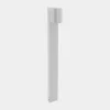LEDS-C4 Eko Standard LED-vejlampe, hvid, højde 80 cm, aluminium