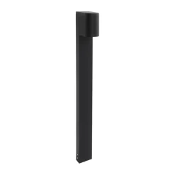 LEDS-C4 Eko Standard LED-vejlampe, sort, højde 80 cm, aluminium
