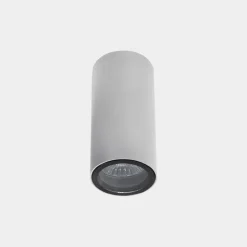 LEDS-C4 Eko udendørs loftlampe, hvid, Ø 6 cm, aluminium