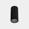 LEDS-C4 Eko udendørs loftlampe, sort, Ø 6 cm, aluminium
