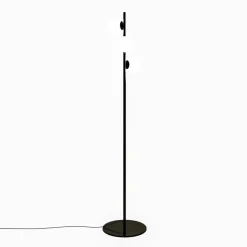 LEDS-C4 LED-gulvlampe Perlina, højde 170 cm, sort, stål