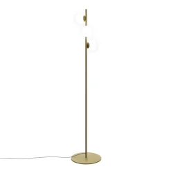 LEDS-C4 LED-gulvlampe Perlina, højde 170 cm, guldfarvet