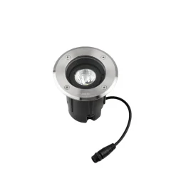 LEDS-C4 LED nedgravningslampe Gea Easy, 827, grå, Ø 12,5 cm