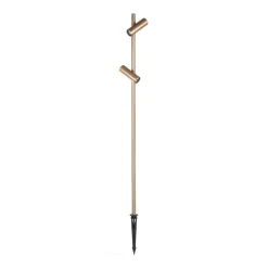LEDS-C4 LED-spot med jordspyd Juncus 2, 3.000 K, brun