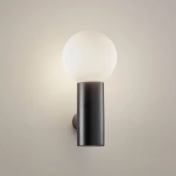 LEDS-C4 Mist væglampe til badeværelset, 1 lk. sort