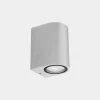 LEDS-C4 Udendørs LED-væglampe Eko Single, hvid, bredde 7 cm, aluminium