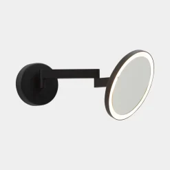 LEDS-C4 Vanity vægspejl med LED, 3.000 K, sort
