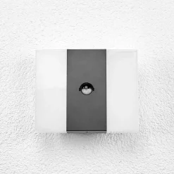 LED-sensor-udendørs væglampe Kumi, grafit, IP44