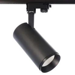 LED-skinnespot Lucea 3-faset 20W sort