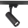 LED-skinnespot Lucea 3-faset 10W sort