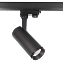 LED-skinnespot Lucea 3-faset 10W sort