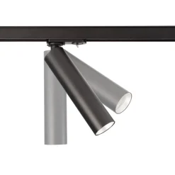 LED-skinnespot Slim 1-faset, sort, aluminium, 5 W, 2.700 K